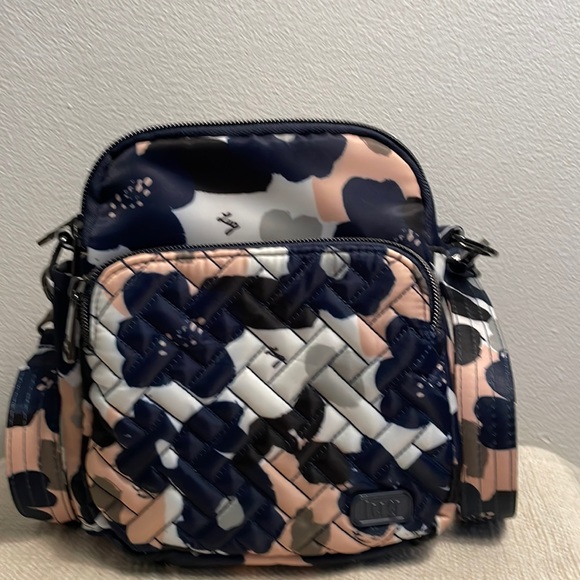 lug Bags Lug Can Can Crossbody Shoulder And Belt Bag In Blue Floral